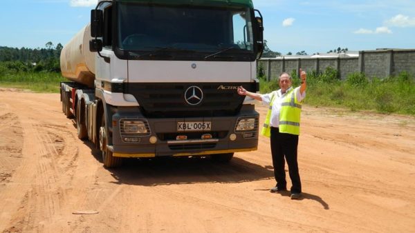 Tom Park in Uganda plus truck